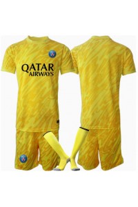 Paris Saint-Germain Keeper Babyklær Tredje Fotballdrakt til barn 2024-25 Korte ermer (+ Korte bukser)